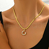 Brass Pave Colorful Cubic Zirconia & Imitation Pearl Star Pendant Necklaces for Women VQ2219-4