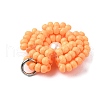 Glass Seed Beaded Daisy Pendants PALLOY-MZ00462-5