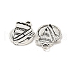 Cake Tibetan Style Zinc Alloy Pendants TIBEP-R334-188AS-RS-2
