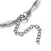 304 Stainless Steel Bone Link Bracelets for Men & Women BJEW-D042-30P-6