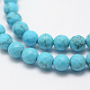 Synthetic Turquoise Bead Strands X-G-G671-4mm-3