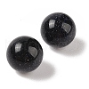 Synthetic Blue Goldstone No Hole Sphere Beads G-K353-04B-26-2