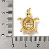 Brass Micro Pave Cubic Zirconia Pendants KK-N254-129C-G-3