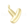 Rack Plating Brass Balloon Letter Pendants KK-C050-01G-Y-1