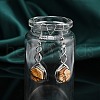 Hexagon Natural Picture Jasper Dangle Earrings EJEW-K298-01P-11-3