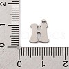 Non-Tarnish 201 Stainless Steel Charms STAS-U016-01P-H-3