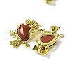 Natural Red Jasper Pendants KK-F888-02G-21-2