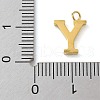 Ion Plating(IP) 304 Stainless Steel Micro Pave Cubic Zirconia Pendants STAS-Z107-03G-24-3