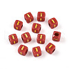 Plating Acrylic Beads OACR-N140-01I-I-1