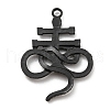 Plated Alloy Pendants PALLOY-D020-06EB-2
