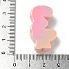 Electroplate Number Theme Resin Beads RESI-Q015-01D-3