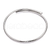 Iron Round Snake Chains Choker Necklaces NJEW-T016-01P-1