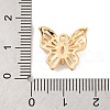 Brass Micro Pave Clear Cubic Zirconia Pendants KK-C076-18G-3