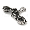 316 Surgical Stainless Steel Pendants STAS-Z073-101AS-2
