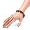 Natural Tiger Eye Beaded Stretch Bracelet BJEW-JB08879-04-3