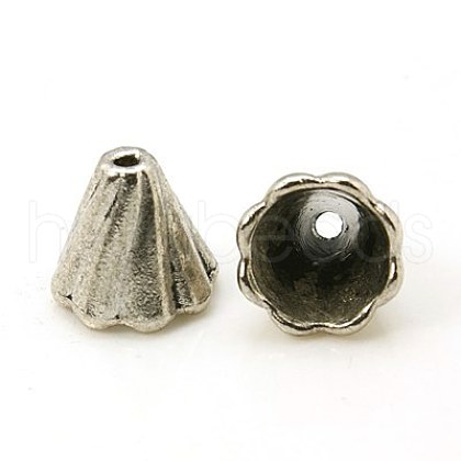 Tibetan Style Bead Cone TIBEB-EA10181YKG-AS-FF-1