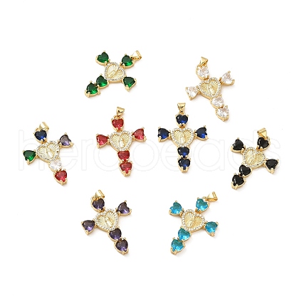 Rack Plating Brass Pendants KK-D087-14G-1