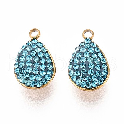 201 Stainless Steel Charms STAS-N109-215G-1