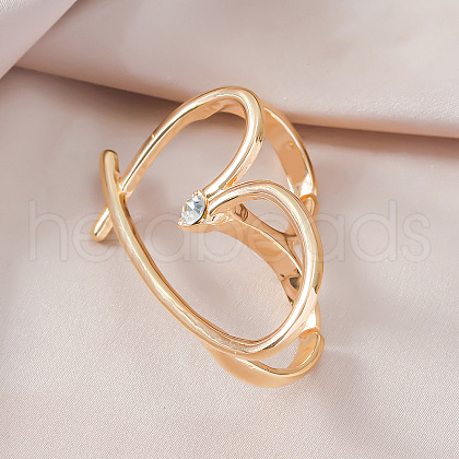 Exaggerated French Alloy Double Rings for Women VT2339-11-1