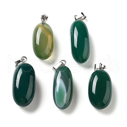 Natural Agate Dyed Pendants G-Q016-03B-1