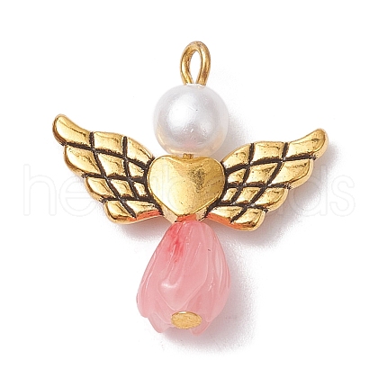 Angel Resin & Acrylic Pendants PALLOY-JF02565-08S-1