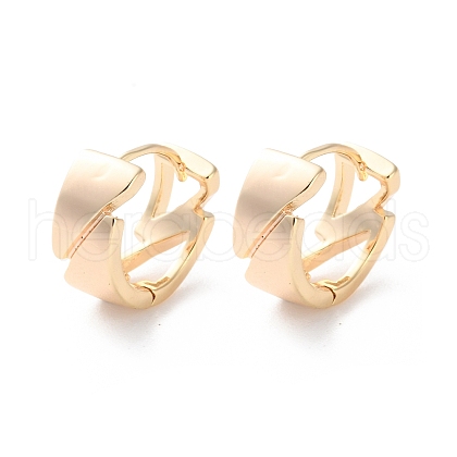 Rack Plating Brass Hoop Earrings EJEW-S241-14G-1