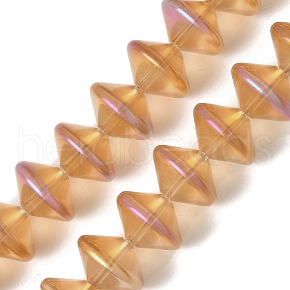 Electroplate Glass Beads Strands EGLA-G038-01A-FR03-1