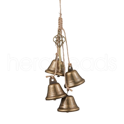 Iron Bell Pendant Decoration HJEW-JM02243-1