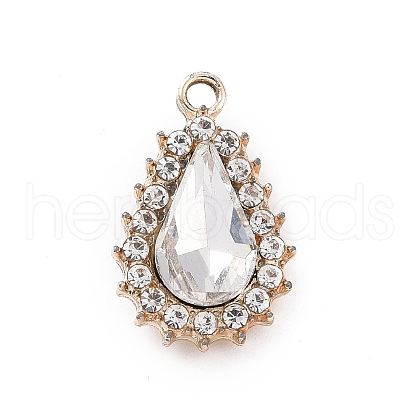 Alloy Rhinestone Pendants ALRI-C008-55LG-01-1