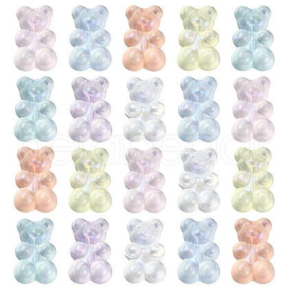 100Pcs Transparent Acrylic Beads OACR-CJ0001-28-1