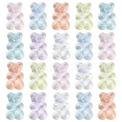 100Pcs Transparent Acrylic Beads OACR-CJ0001-28-1