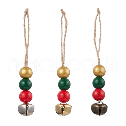 3Pcs Iron Bell Pendant Decorations HJEW-JM02506-1