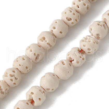 Synthetic Lava Rock Dyed Beads Strands G-H311-08D-11-1