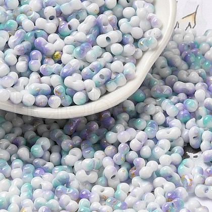 Baking Paint Glass Seed Beads X-SEED-F005-01A-09-1