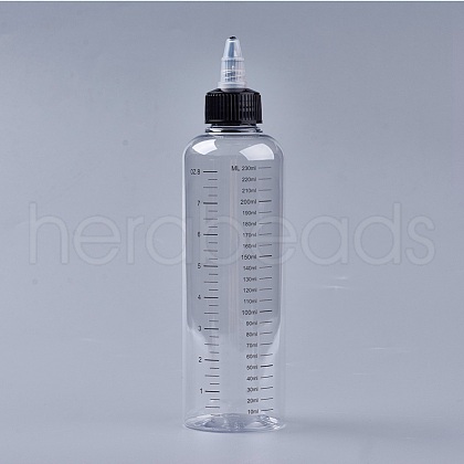 Transparent PET Plastic Empty Bottle TOOL-WH0090-02C-1