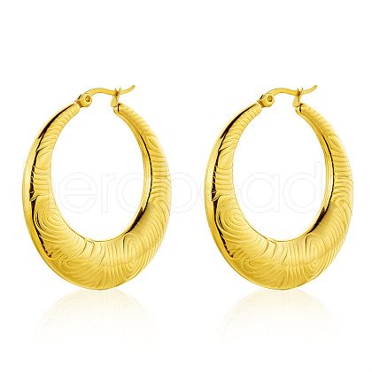 European Style Heart Stud Earrings Gold Plated Stainless Steel Women's Jewelry YA6895-1-1