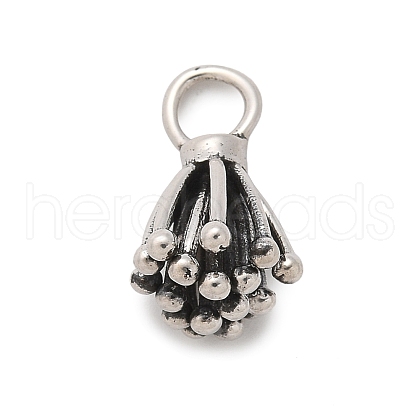 925 Sterling Silver Dandelion Flower Charms STER-D300-25AS-1