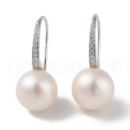 Anti-Tarnish Sterling Silver Dangle Earrings EJEW-C087-05D-P-1