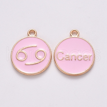 Alloy Enamel Pendants ENAM-S124-01B-09D-1