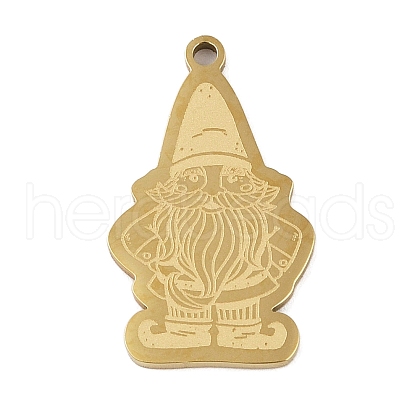 304 Stainless Steel Pendants STAS-C095-35G-1