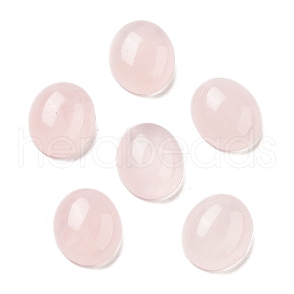Natural Rose Quartz Cabochons G-G145-01A-33-1