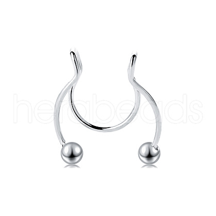 Alloy Clip on Nose Rings for Women Men WG9B8CE-02-1