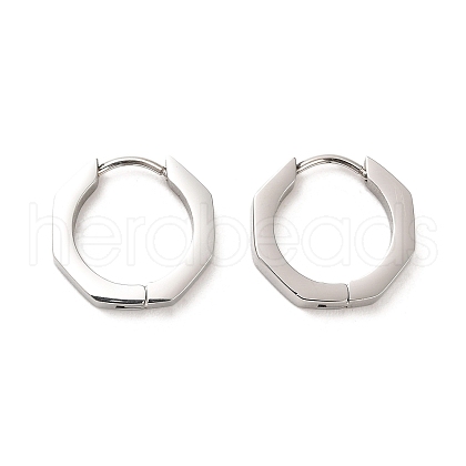 202 Stainless Steel Hoop Earrings EJEW-C076-06B-P-1