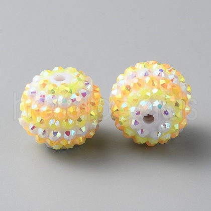 Resin Rhinestone Beads RESI-TAC0004-28P-1