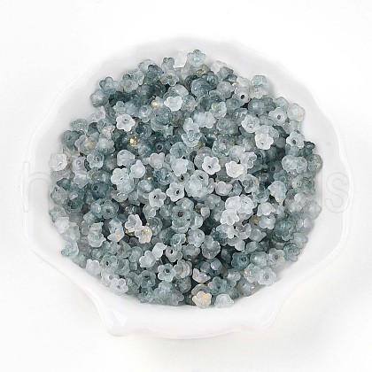 Frosted Transparent Acrylic Beads OACR-N137-72L-1