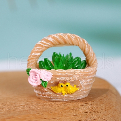 Flower Basket Resin Mini Model PW-WG0C47E-03-1