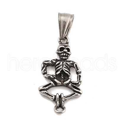 304 Stainless Steel Connector Charms STAS-A112-04AS-1