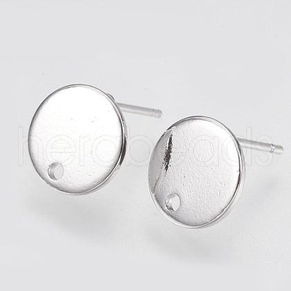 Brass Stud Earring Findings KK-T029-118P-1