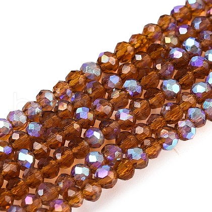 Electroplate Glass Beads Strands EGLA-A044-T1mm-L02-1