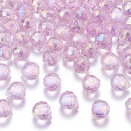 Transparent Glass Charms GLAA-P070-A01-1